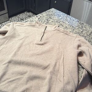 L.L. Bean Men's Tan Zip-Up Sweater